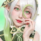 Qfdian Color Contact Lenses Halloween Circle Lens Yearly Genshin Nahida Hutao Mavuika Cosplay