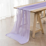 Qfdian Sage Green Chiffon Table Runner Wedding Decoration Baby Shower Birthday Parties Christmas Halloween Thanksgiving Events Supplies