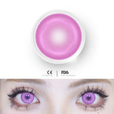 Qfdian 1pair Cosplay Koi Blue Green Pink Red Brown Violet Contact Lenses Halloween Scary Softlens 14.5mm