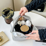 Qfdian Large Capacity Makeup Bag Cosmetic Bag Toiletry Bag Washbag Portable Storage Bag Travel Organizer