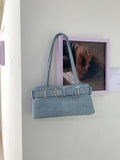 Qfdian Fashion Trendy Office Lady Elegant Shoulder Bags Sweet Y2k Aesthetic Chic Women's Handbags All Match Vintage Fairy Underarm Bag