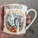 Qfdian kitchen supplies  D Tarot Decorative Plate Mug Cup Bone China Dinner Set Nordic Kitchen Ceramic Dessert Charger Plates for Wedding Tableware Trays