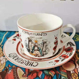 Qfdian kitchen supplies  D Tarot Decorative Plate Mug Cup Bone China Dinner Set Nordic Kitchen Ceramic Dessert Charger Plates for Wedding Tableware Trays