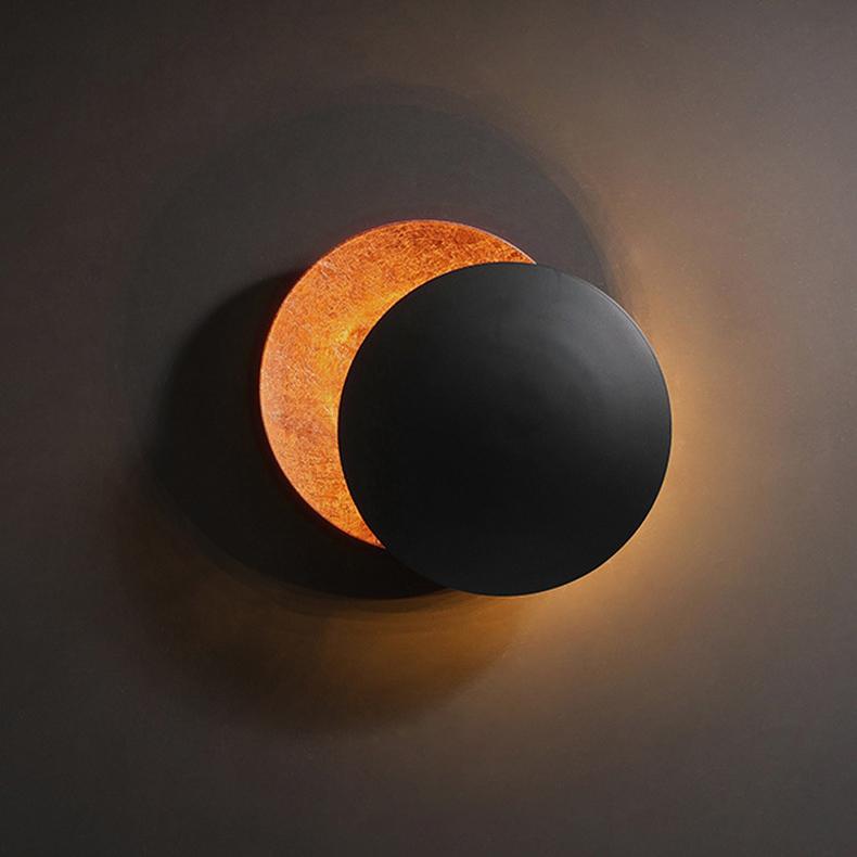 Qfdian Creative Rotatable Moon Phase Wall Lamp