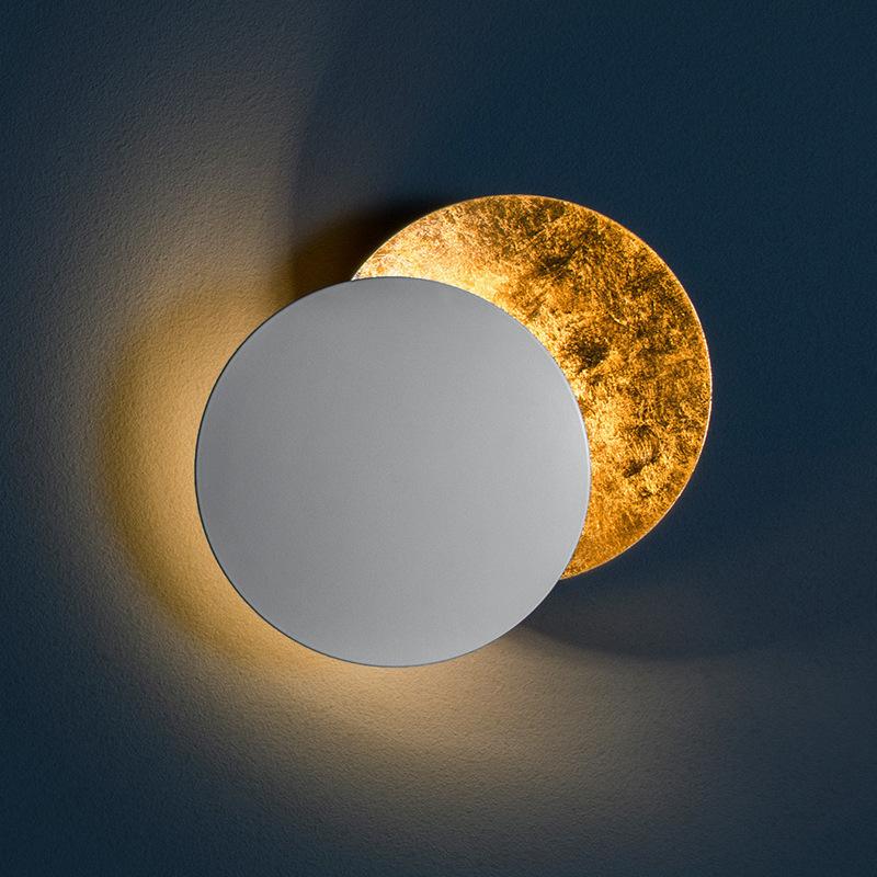 Qfdian Creative Rotatable Moon Phase Wall Lamp