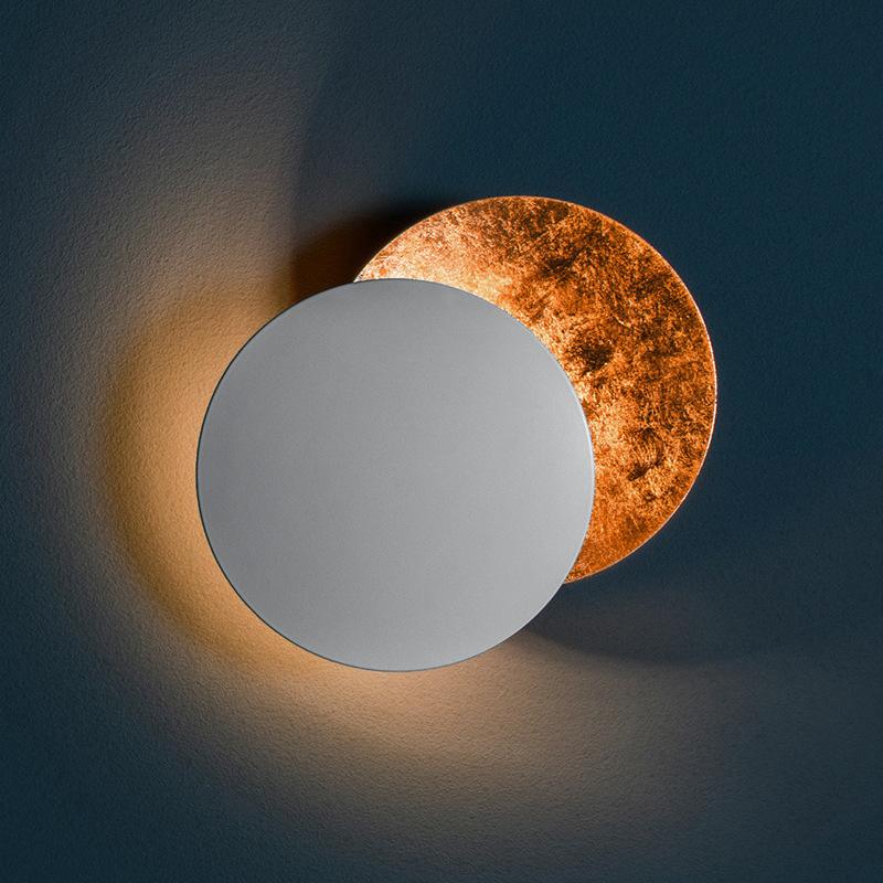 Qfdian Creative Rotatable Moon Phase Wall Lamp