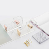 Qfdian Aesthetic Acrylic Transparent Tape Cutter