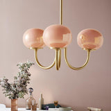 Qfdian Art Deco Elegance Glass Ball Chandelier