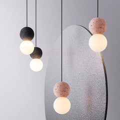 Qfdian Aesthetic Terazzo Kids Room Pendant Light