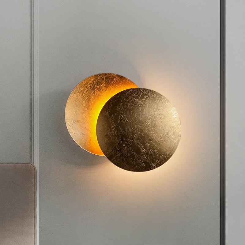 Qfdian Creative Rotatable Moon Phase Wall Lamp