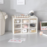 Qfdian 9 Grid Dust-proof Desk Storage Drawer