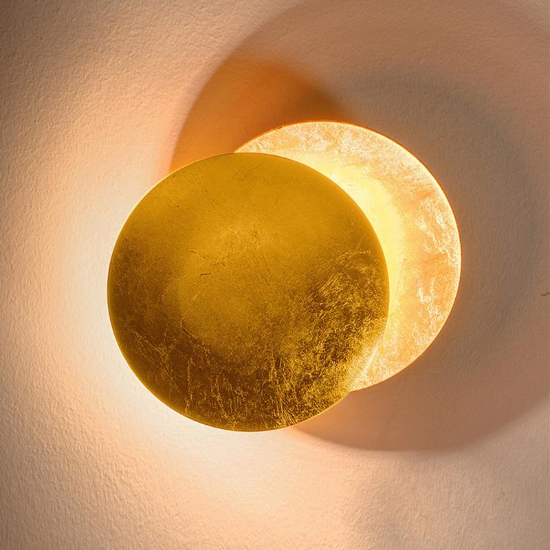 Qfdian Creative Rotatable Moon Phase Wall Lamp