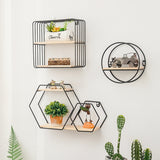 Qfdian Creative Geometry Wall Shelf