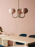 Qfdian Art Deco Elegance Glass Ball Chandelier