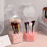 Qfdian Pearl Beads Makeup Brush Organizer