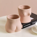 Qfdian Pink Girl Body Vase