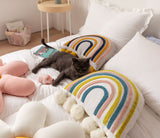 Qfdian Daisy Flower Decorative Cute Cushion Pillow