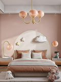 Qfdian Art Deco Elegance Glass Ball Chandelier