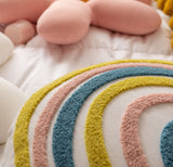 Qfdian Daisy Flower Decorative Cute Cushion Pillow