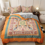 3-Piece Breathable Boho Bedding Set – All-Season Paisley Duvet Cover & Pillowcases, Easy-Care Design for Bedroom Elegance