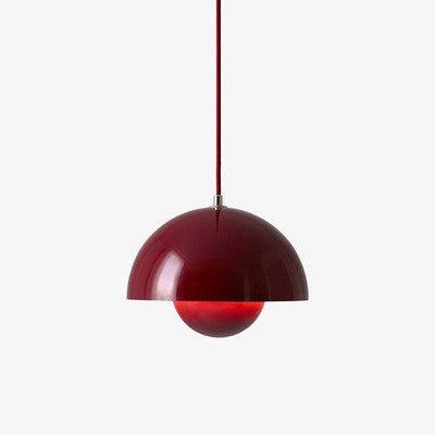 Qfdian Danish Aesthetic Mushroom Pendant Light