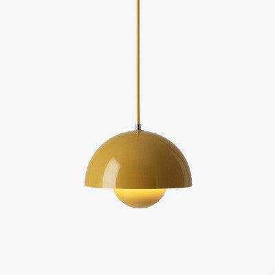 Qfdian Danish Aesthetic Mushroom Pendant Light