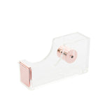 Qfdian Aesthetic Acrylic Transparent Tape Cutter
