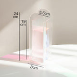 Qfdian Minimalist Fluted Acrylic Flower Vase