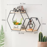 Qfdian Creative Geometry Wall Shelf