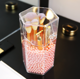 Qfdian Pearl Beads Makeup Brush Organizer