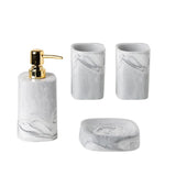 Qfdian Nordic Marble Bathroom Kit