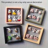 Panda-Themed Fridge Magnet Set - Oval, PS Material - Perfect for Christmas & Thanksgiving Decor, Kitchen & Dining Room Accessory