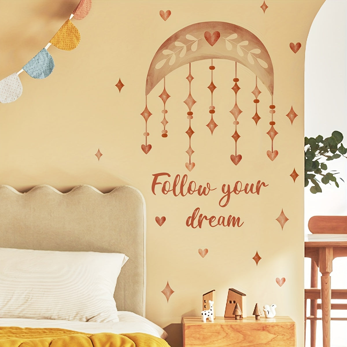 2pcs Set Cartoon-Themed PVC Wall Decals, Removable Self-Adhesive Stickers for Home & Nursery Decor