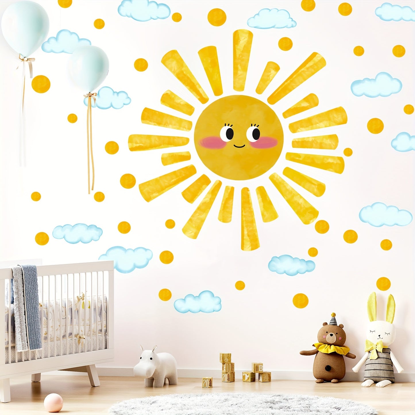 Combination Sun Bedroom Living Room Removable Combination Stickers, 1 Set/12pcs