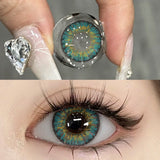 Qfdian 3TONE Turquoise 14.5mm 1 Pair | 1 Year
