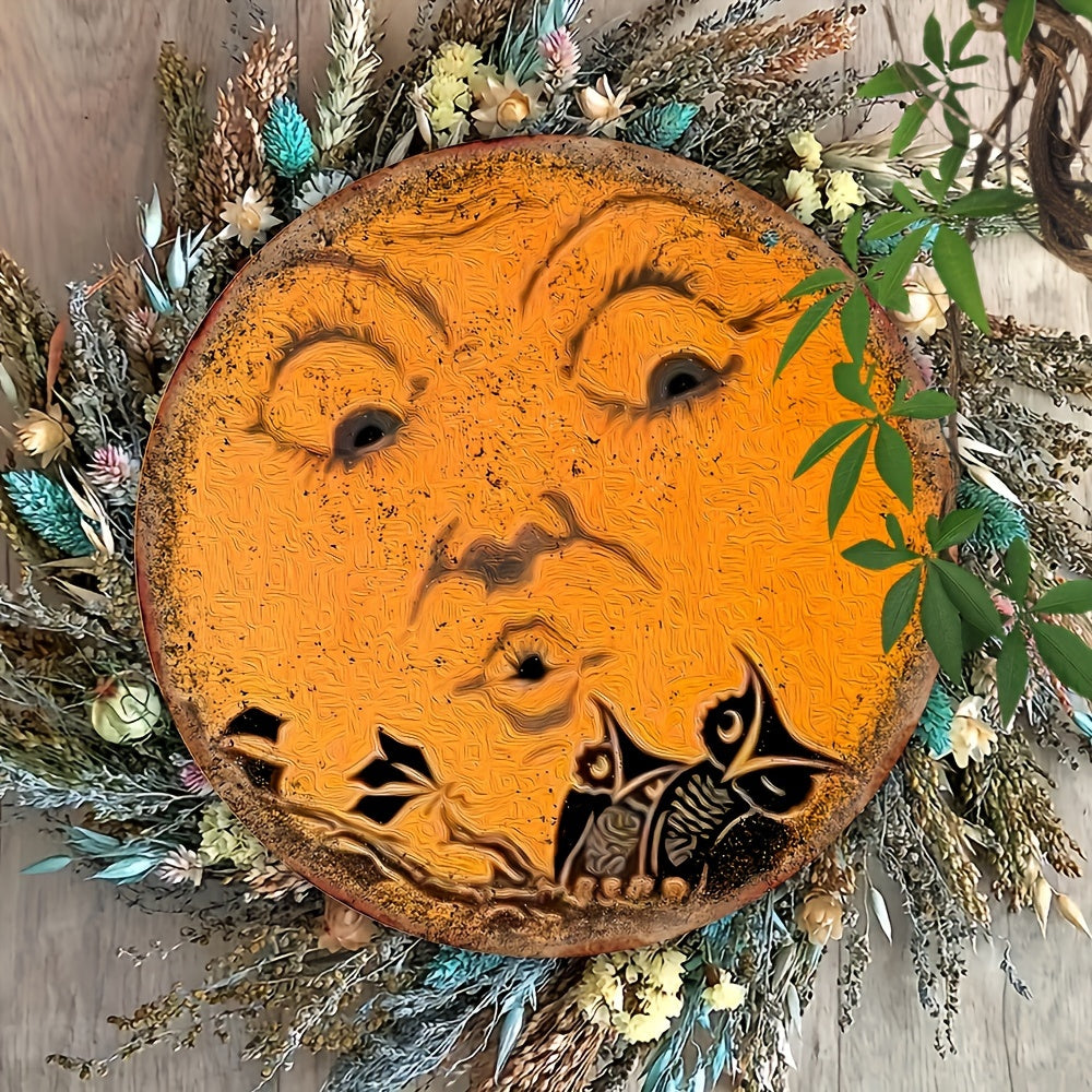 Halloween Wooden Decorative Plaque - Festive Indoor/Outdoor Art & Craft