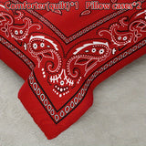 3-Piece Boho Red Paisley Quilt Set - Soft & Breathable All-Season Comfort - Perfect for Home & Dorm