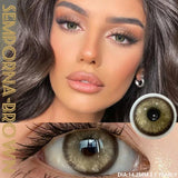 Qfdian Semporna Brown 14.2mm 1 Pair | 1 Year