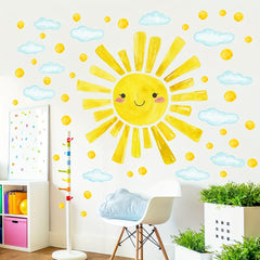 Combination Sun Bedroom Living Room Removable Combination Stickers, 1 Set/12pcs