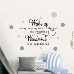 Inspirational Quote Wall Decal - Self-Adhesive & Removable PVC Sticker for Living Room, Bedroom, and Home Decor