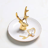 Qfdian Animal Figurine Elegance Trinket Dish