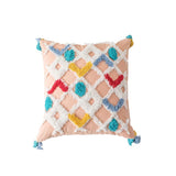 Qfdian Bohemian Geometry Tufted Pillow