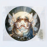 Vintage-Inspired Waterproof Acrylic Winged Hanging Decor - Perfect for Living Room, Bedroom, or Study