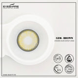 Qfdian GEM Brown Color Contact Lenses 14.0mm