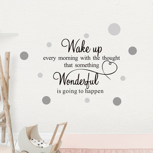 Inspirational Quote Wall Decal - Self-Adhesive & Removable PVC Sticker for Living Room, Bedroom, and Home Decor