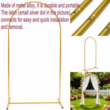 Qfdian  Arch bracket cloth cover combination, courtyard atmosphere, indoor and outdoor birthday party background decoration