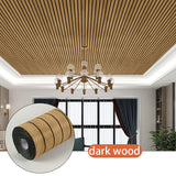 Qfdian  40cmX3m waterproof and anti fouling self-adhesive wall sticker for living room ceiling background wall wallpaper