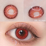 Qfdian 1 Pair Color Contact Lenses for Eyes Natural Brown Lenses Beauty Fashion Red lense Blue Lenses Green Eye Contact
