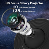 Qfdian Night Light Galaxy Projector Starry Sky Projector 360° Rotate Planetarium Lamp For Kids Bedroom Valentines Day Gift Wedding Deco