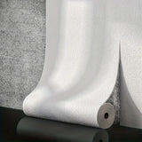 Qfdian  10m 3D solid color linen wallpaper self-adhesive waterproof and moisture-proof bedroom living room background home decoration